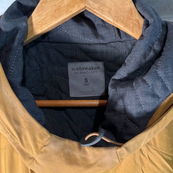 Westerly Hooded Anorak Pullover Merino Loft Jacket CURRY - Small New Lightweight - Picture 13 of 16